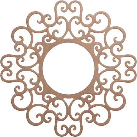 Ekena Millwork Reims Wood Fretwork Pierced Ceiling Medallion, Wood (Paint Grade), 30"OD x 11 1/2"ID x 3/8"T CMWP30X30X0375REMF